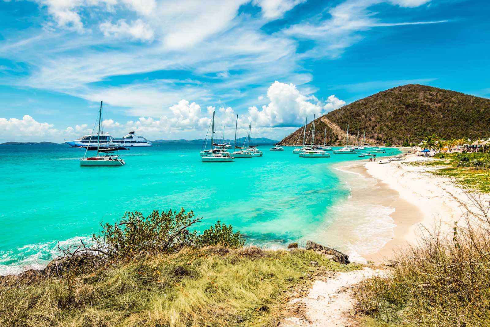 The beautiful beaches of the British virgin islands