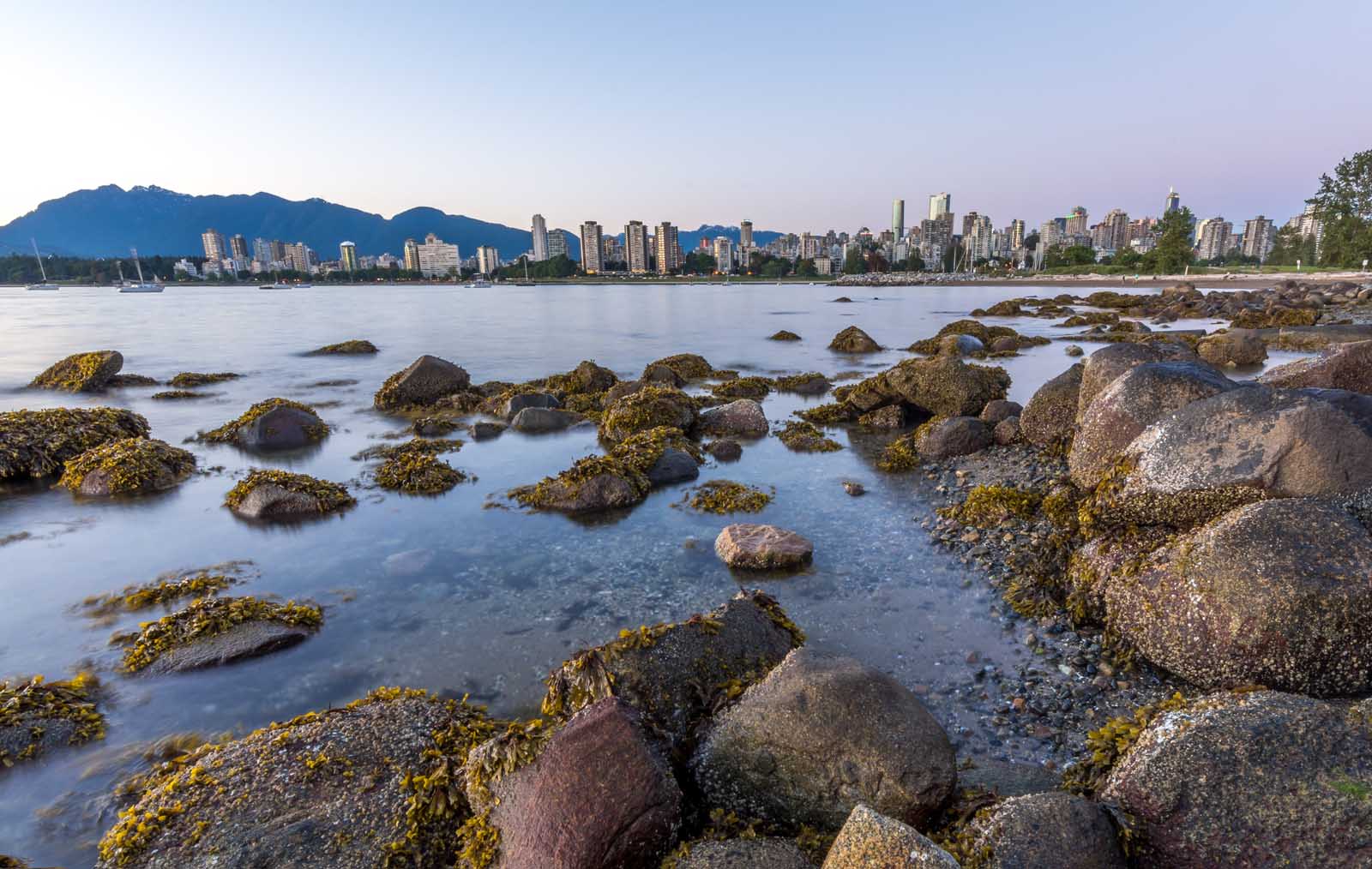Kitsilano Beach in Downtown Vancouver