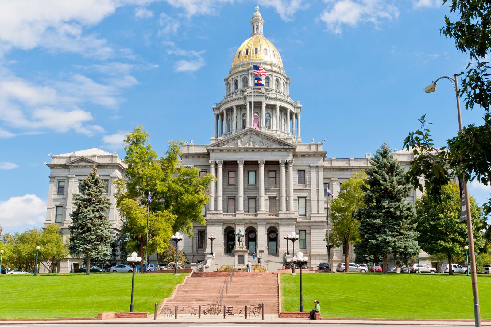 Capitol Building in Denver Colorado in Mid-day