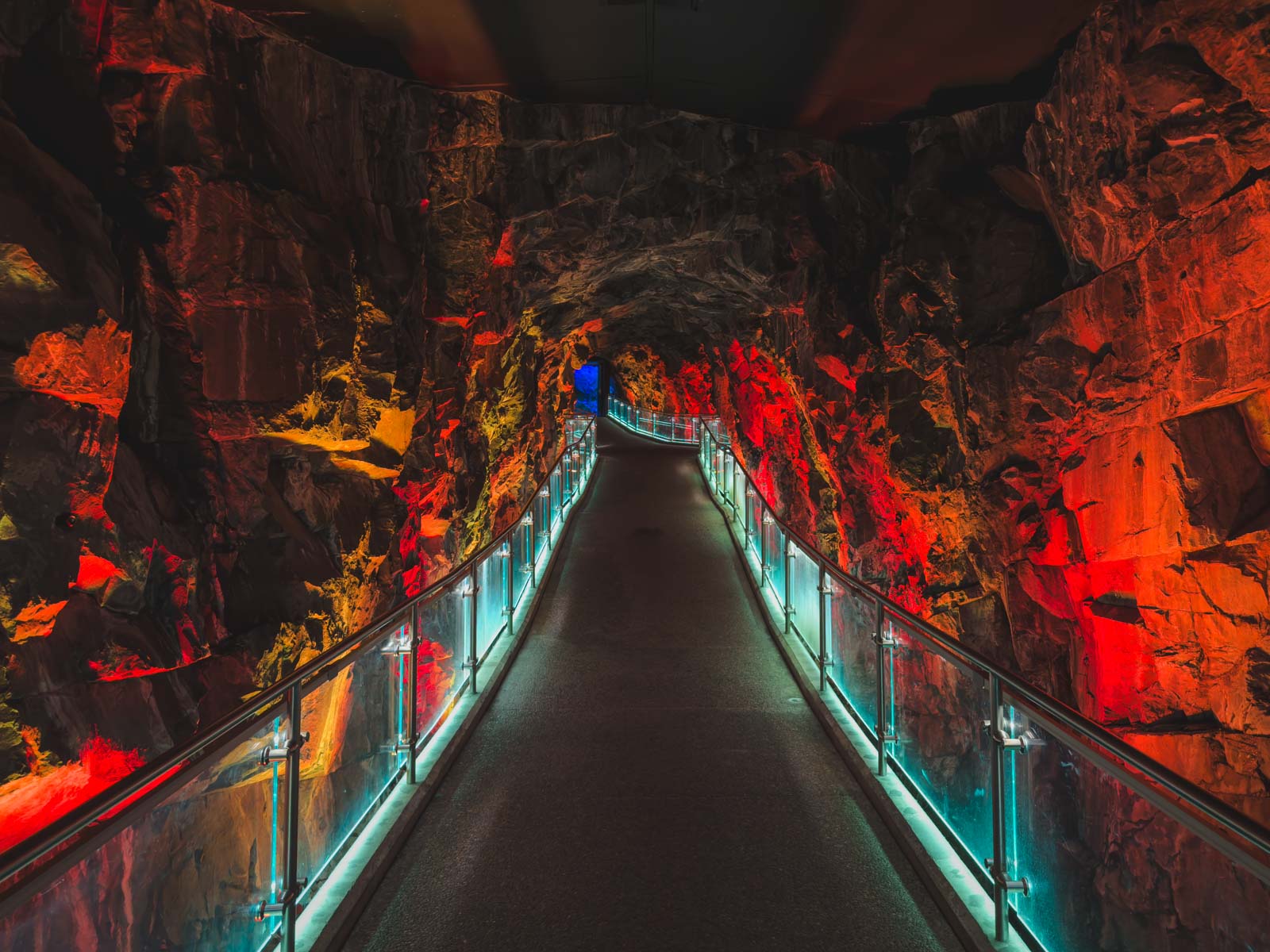 Colourful entrance to exhibits in Science North