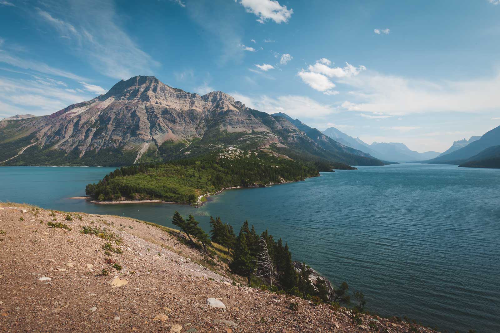 Hidden Lake Trail in Glacier National Park lookout