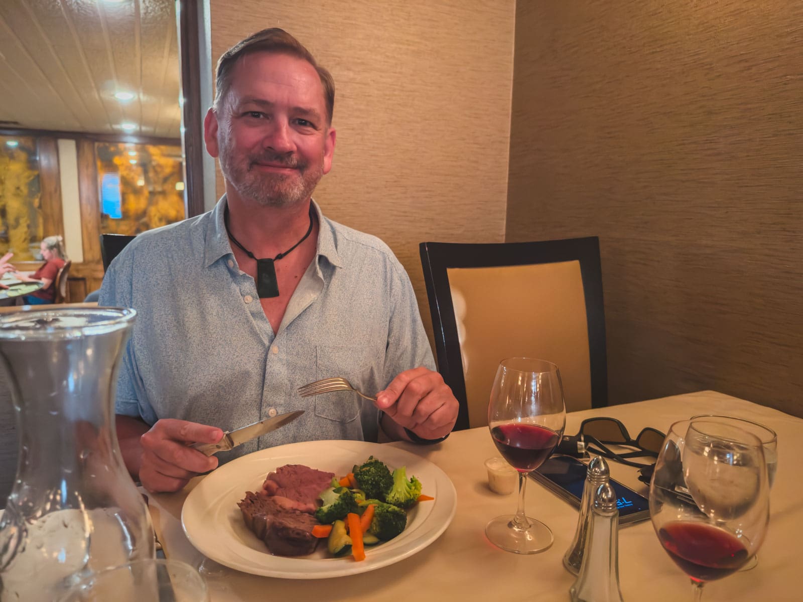 Prime rib dinner at Mr. Prime Rib steakhouse in Sudbury Ontario