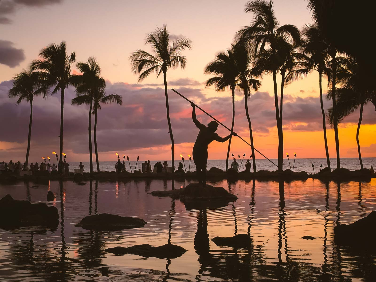 Sunset at the Grand Wailea in Maui, Hawaii