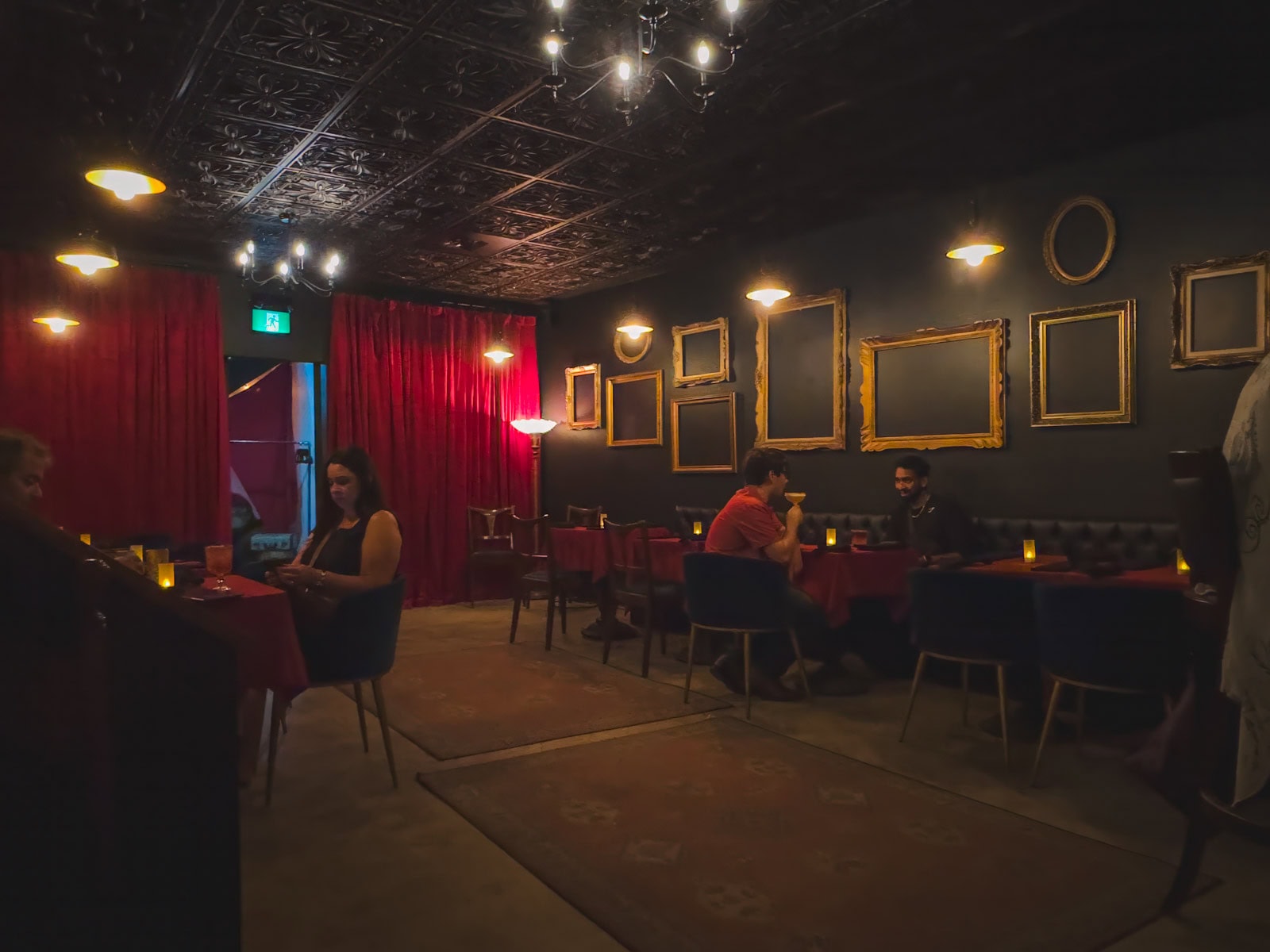 1920s-inspired speakeasy bar interior at The Night Owl in downtown Sudbury