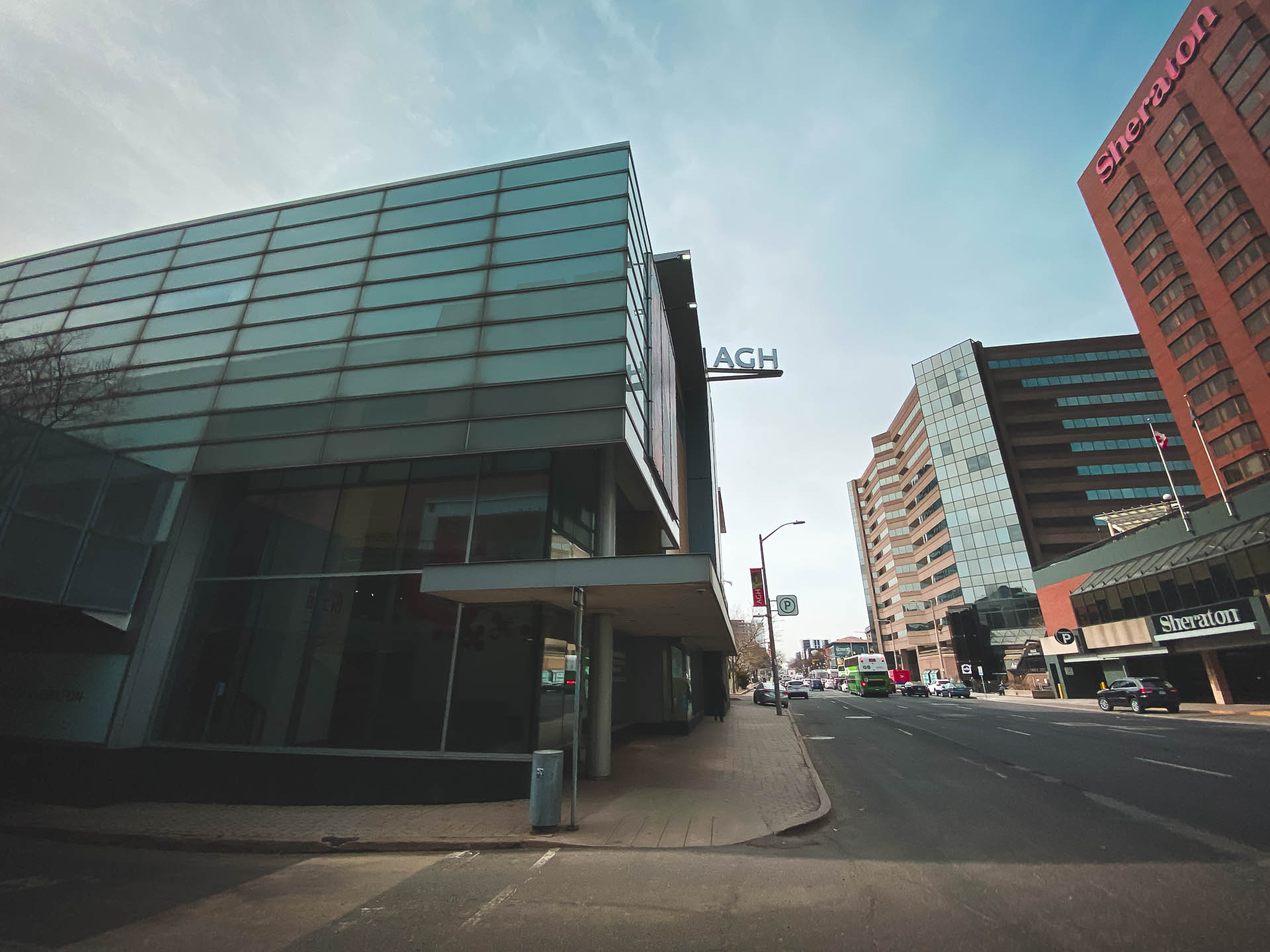 Exterior of The Hamilton art gallery in downtown Hamilton