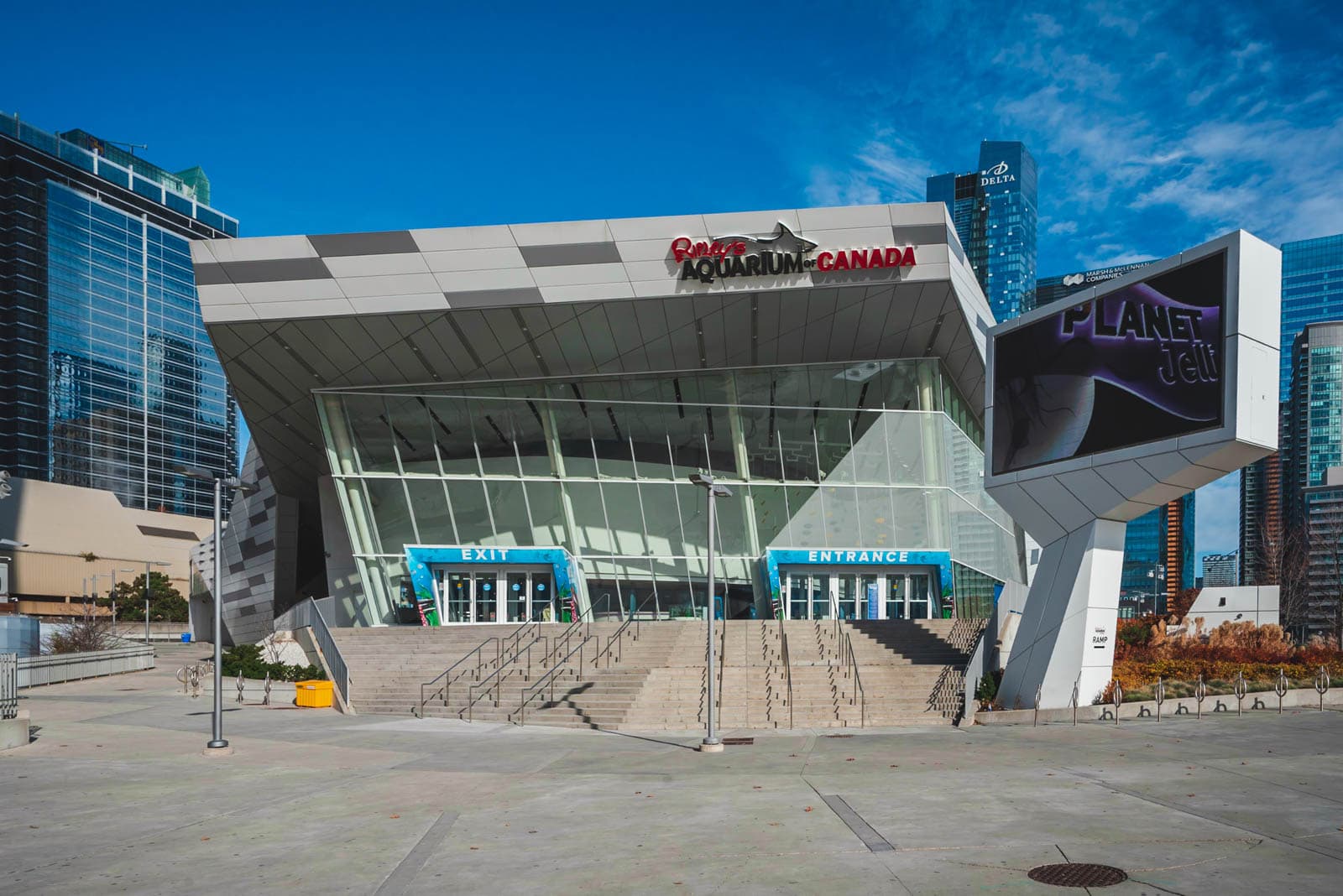Ripley's Aquarium of Canada at the foot of the CN Tower