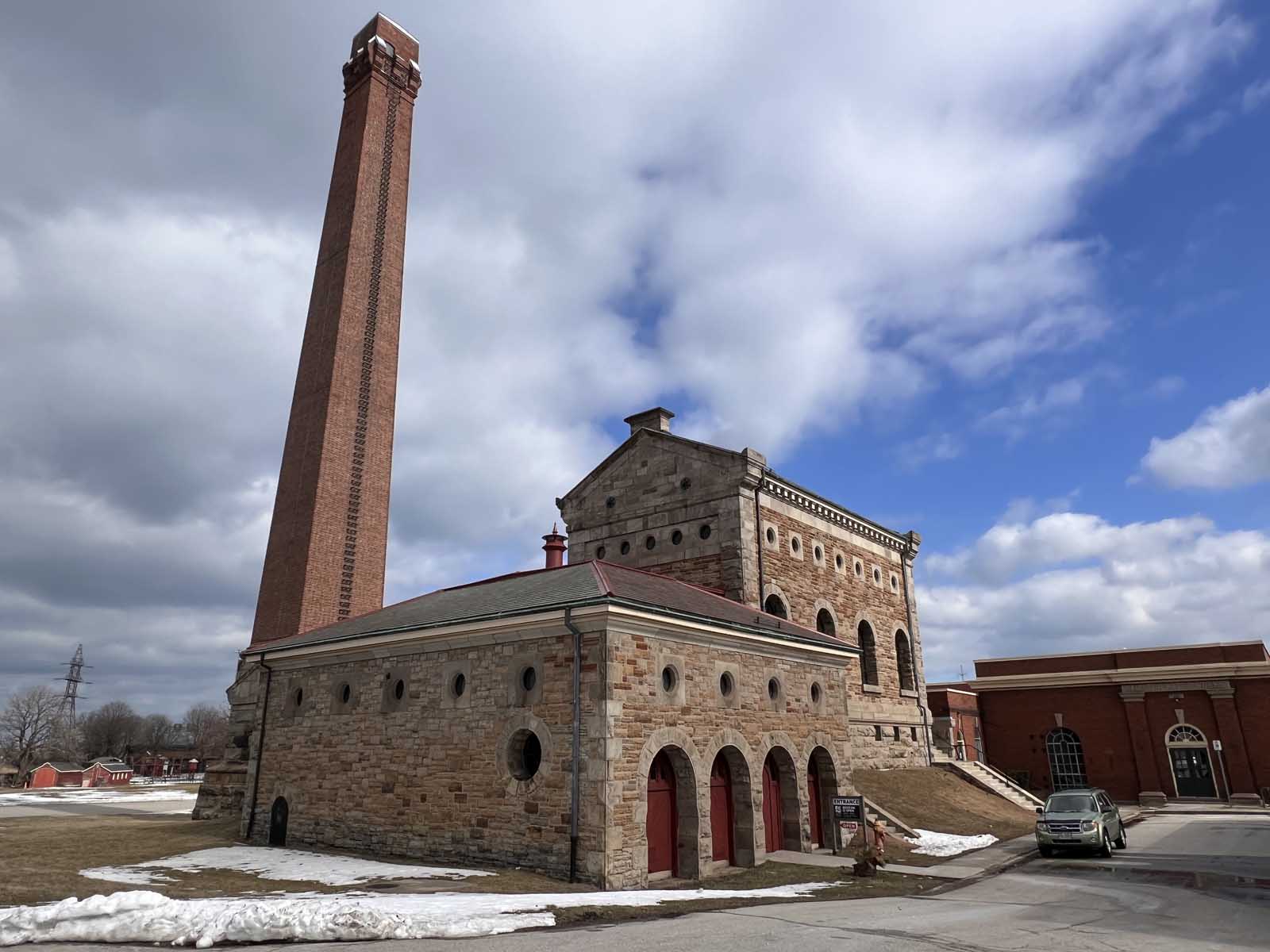 The historic exterior of the Museum of Steam & Technology