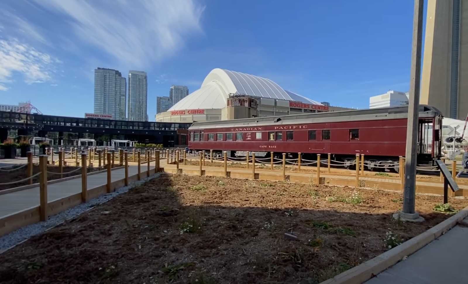 View of the Rogers Center where the Toronto Blue Jays play
