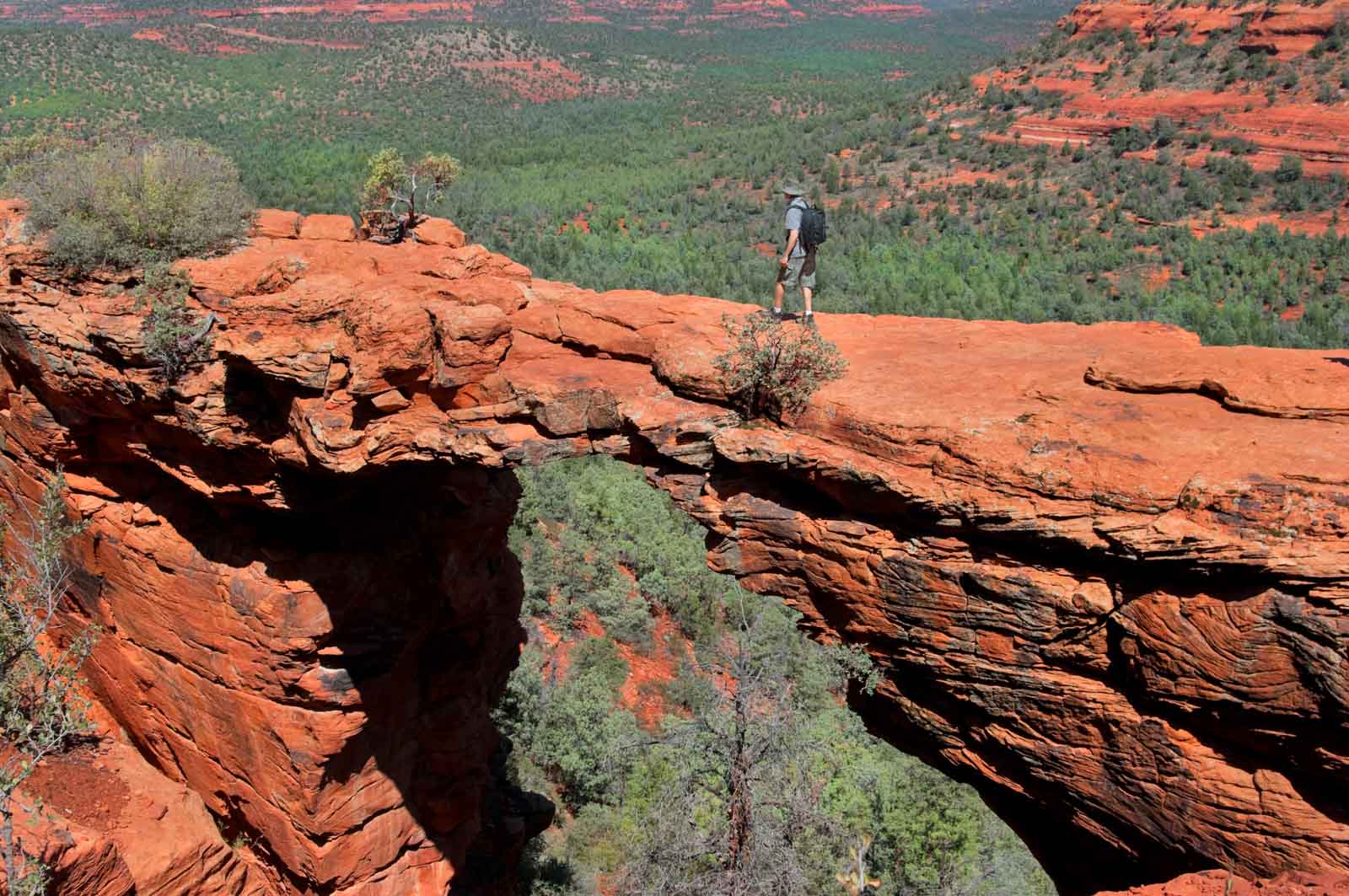 Dave from The Planet D hiking in Sedona, Arizona.